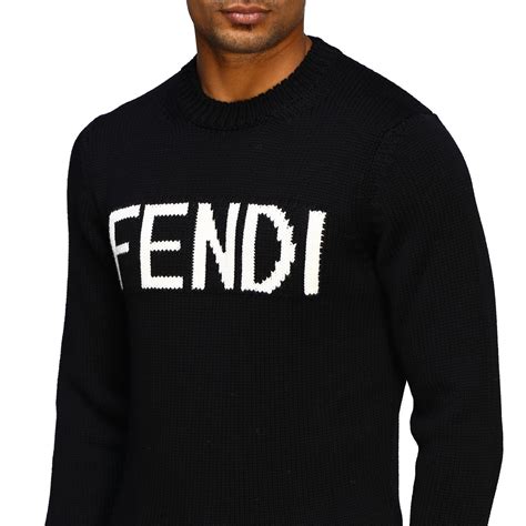 fendi mens black jumper|Fendi sweater women.